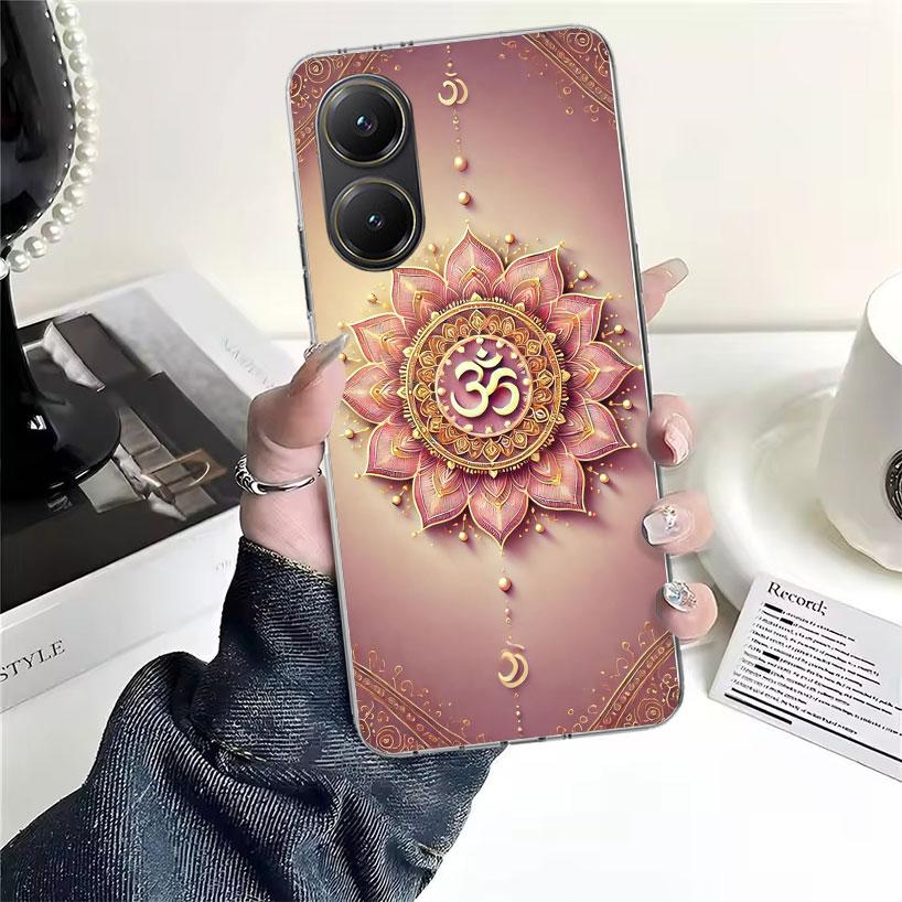 Mandala Chakra Insist Yoga Soft Phone Case For Xiaomi Redmi 15C 15 13C 13 Poco X5 X6 X7 F7 Ultra M7 12C 12 10 10C 9C 9A 9T 9 Fun