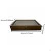 Clear Lid Wooden Box Construction Wood Jewelry Storage Multipurpose for Collectors, Hobbyists,