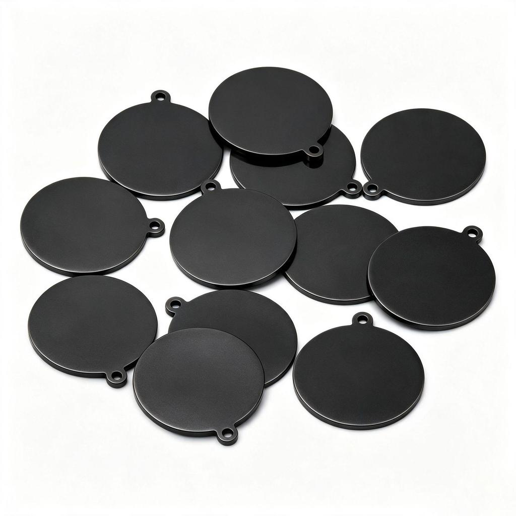 Engravable Stainless Steel Round Mirror Pendant for DIY Jewelry