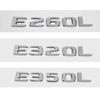 3D Letters Car Tail Emblem Rear Trunk Sticker Badge for Mercedes Benz E200L E260L E300 E320L E320 E350L E350 E500 E550 E Class