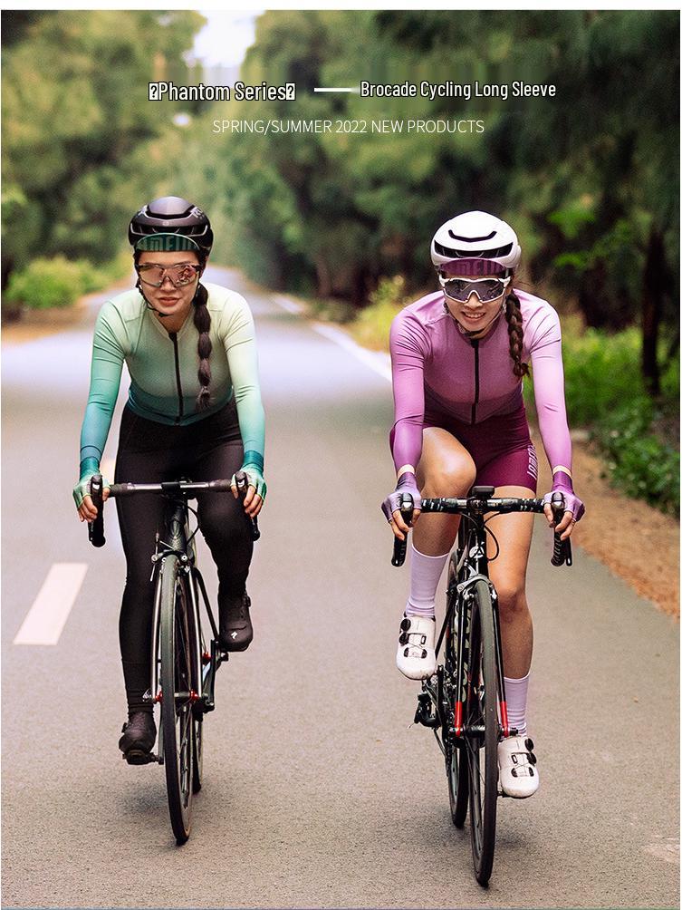 2022 Lampada Women's Trendy Long Sleeve Cycling Jersey for Spring/Summer