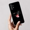 Black Cats Cute cat For Samsung Galaxy A55 Case A54 A52 A53 5G A15 A14 A13 A21S A23 A51 A34 A35 A33 A32 A72 A71 Phone Case Clear