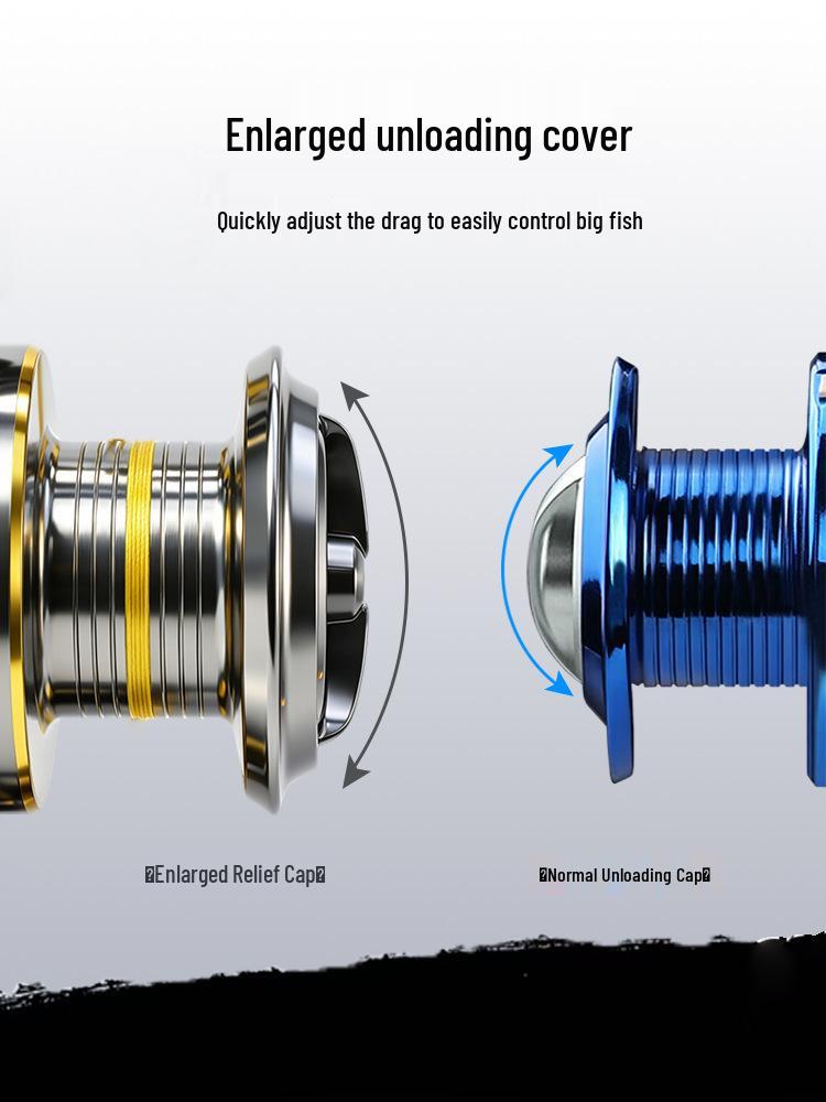 Universal Long Cast CNC Spinning Fishing Reel with Metal Head (1000~6000 Type)