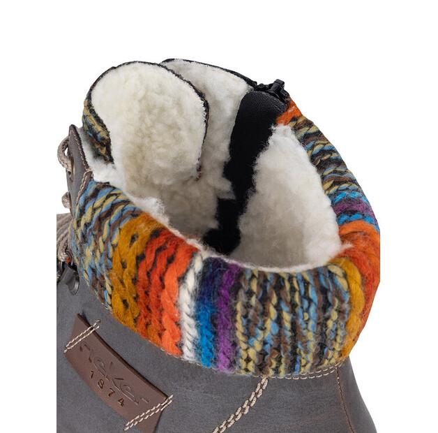 Rieker Z6743-45 Grey Ankle Boots