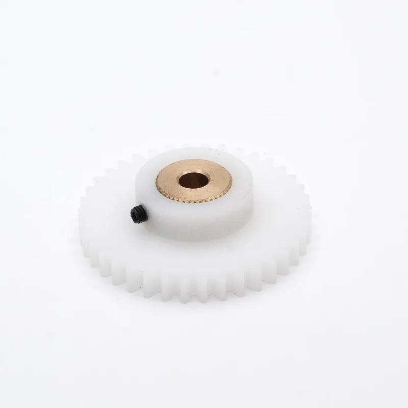 POM Gear Wheel 0.8M 26/29/30/32/33 Teeth Spur Nylon Plastic Gear With Copper Sleeve