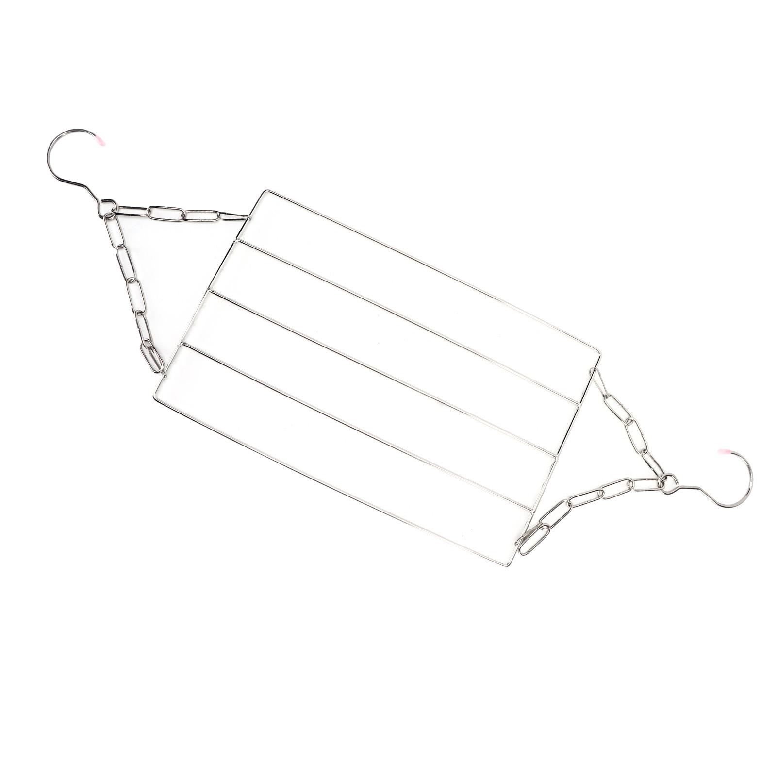 

Сушилка для белья из нержавеющей стали, многофункциональная подвесная, серебристая, для сушки одежды, полотенец, носков Type 1