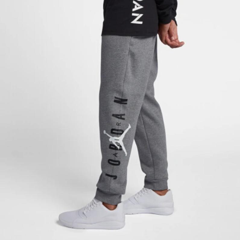 Jordan Jumpman Air Fleece Pants Men Bottoms Gray AA1455-091