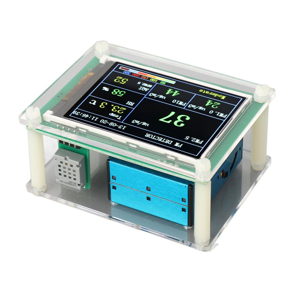 Detektor PM2.5 Monitor Jakości Powietrza W Pomieszczeniu PM1.0 PM2.5 PM10 HCHO CO2 Czujnik Temperatury i Wilgotności