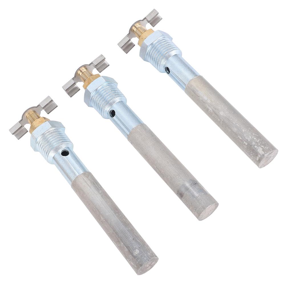 3 Sets RV Water Heater Anode Rod 4.5 X 1 2in NPT Quick Drain Design Water Heater Tank Anode Rod for Atwood Water Heater