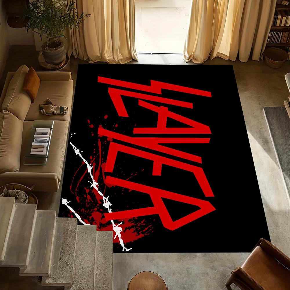 Band S-Slayer k-Kerry King Small Carpet Anti-Slip Kitchen Bedroom Handmade Tufted Rug Carpet Living Room Entrance Decoration