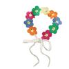 Fashion Countryside Style Crochet Hair Bands French Knit Fabric Flower Hair Bands Headwrap Crochet Texture Hair Scarf Women