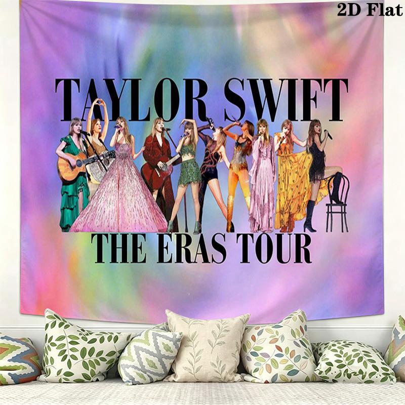 Swift Wall Tapestry Aesthetic Wall Hanging Printed Fabric Blanket Decorative Tapestries for Bedroom Living Room Home Decor
