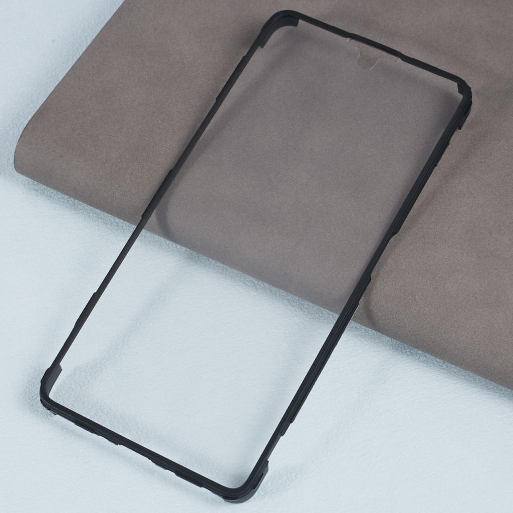 For Xiaomi Redmi Note 13 Pro 4G/Poco M6 Pro 4G Case Shockproof Phone Shell with Built-in Screen Protector,Black