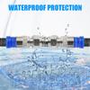 5/50x RG6 Compression Connectors Waterproof F Connector with Blue Insulation Sleeves for Secure Electric Cable Joining Supplies