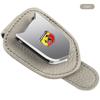 HIUWL1 Parasole per Auto Porta Occhiali Clip per Occhiali da Sole Porta Biglietti Stand Emblema Per Abarth FIAT 500 FR Stilo Doblo Tipo Lancia Musa