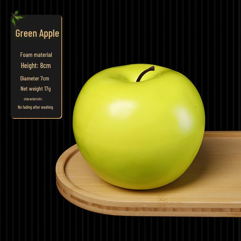 Modelli di Frutta e Verdura in Schiuma: Mele Finte Realistiche, Manghi, Arance, Banane per Decorazione e Oggetti di Scena Educativi.