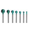 Fraise à fond rond bois AIMOONSA, lot 7 pcs carbure 6–19 mm, tige 8 mm pour défonceuse/CNC