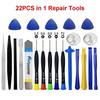 22 In 1 Mobile Phone Repair Tools Disassemble Repair Kit for iPhone Screwdriver Combination Skid Multi Function Disassembly Set