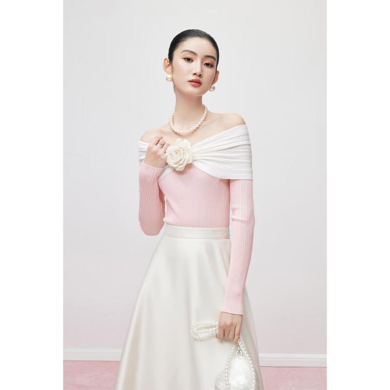 Mandy Zhang French Style Detachable Long Sleeve Knit Top