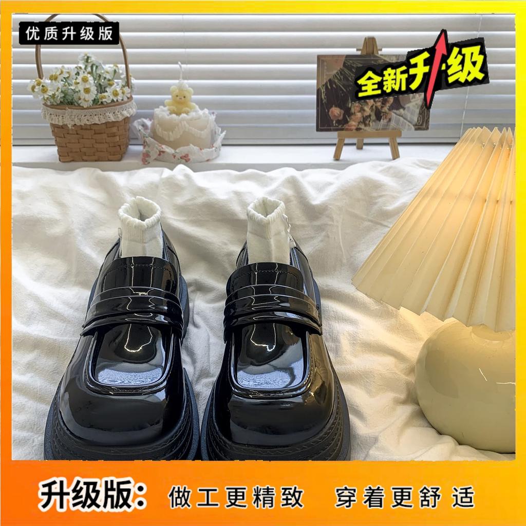 Mocasini pantofi unici pentru femei nou primăvară pantofi cu platformă cu toc gros retro pantofi mici Mary Jane