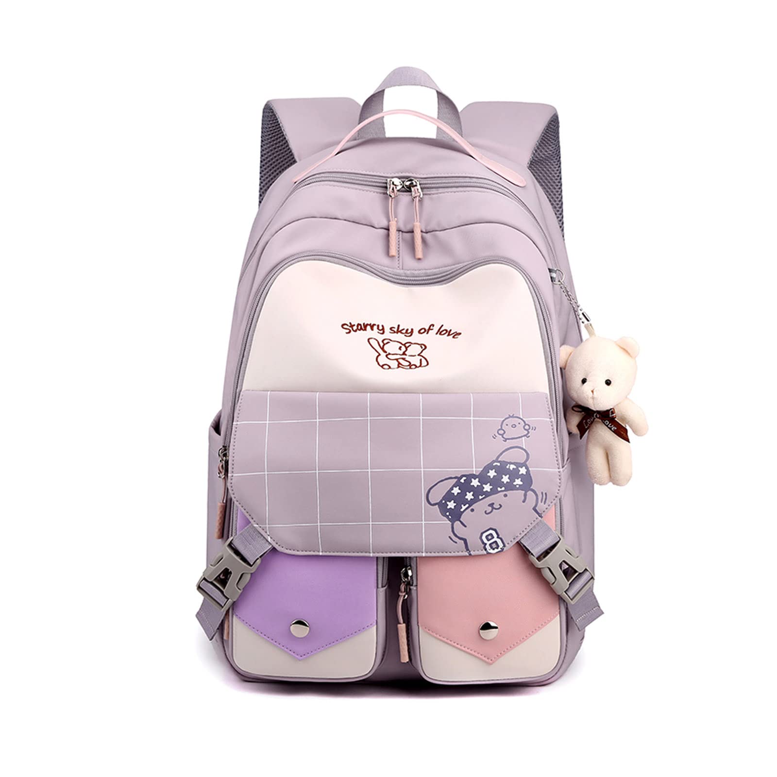 

FANDARE Women s Backpack, A4 Compatible, Lightweight, Stylish, Fits 15.6-inch Laptop, Multiple Pockets, Back Pocket, Carry-On Function, Perfect for