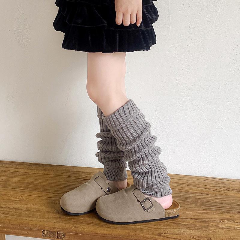 Children'S Socks Stacked Long Tube Korean Maillard Retro Warm Winter Medium And Older Children Ankola Red Calf Socks