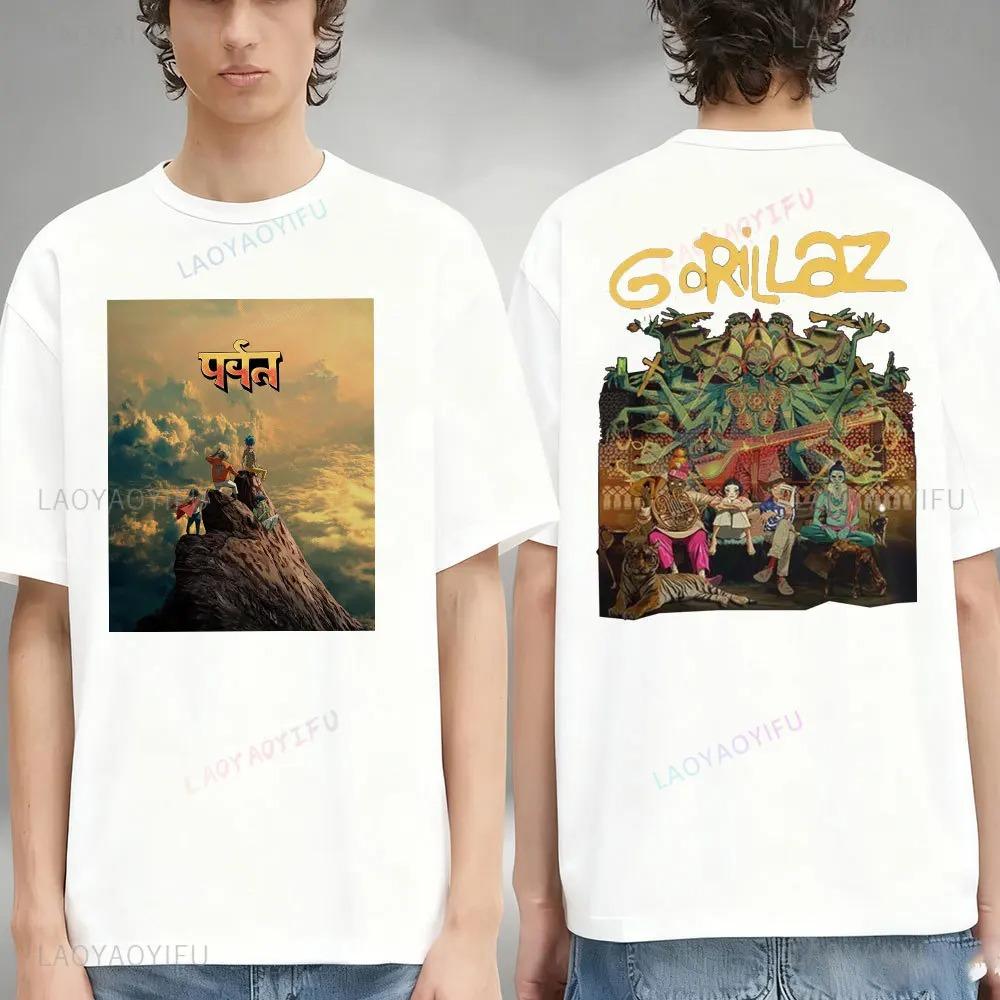 Gorillaz Merch Articles T-shirt Men Women Cotton Oversized Street Hip Hop Harajuku Short Sleeve Comfortable Female Male Tee Shirt