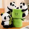 Stuffed Climbing Hug On The Bamboo Toy Creative Panda Doll Hiding In A Bamboo Plush Cushion Birthday