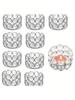 1pcs Silver Gold Crystal Tea Candle Holder for Wedding Family Gathering Center Decoration