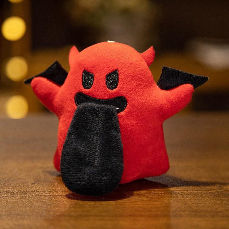 New Cute Plush Angel Ghost Keychains Bag Charm For Women Exquisite Bag Pendant Car Key Ring Jewelry Gift