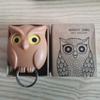 Magnetic Blinking Owl Keychain & Wall Hook
