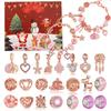 Cross-border Christmas Countdown: 24-Grid DIY Bracelet & Necklace Gift Set for Kids
