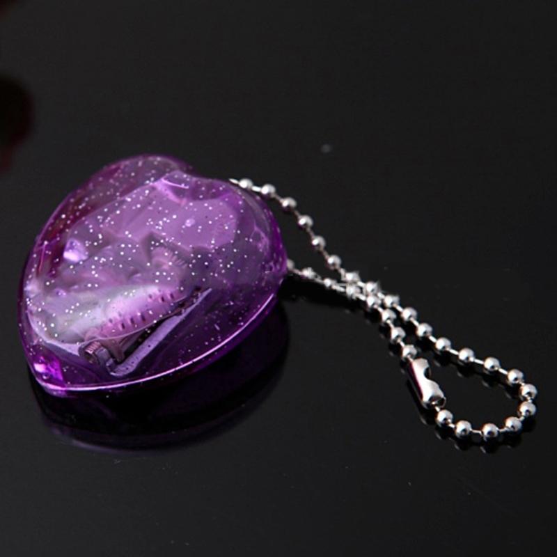 Romance Heart Shaped Music Box Bag Decoration Compact and Portable Pendant with Clear Sound Quality for Loved Ones