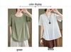 Retro Cotton Linen Short Sleeve Round Neck Top - Summer Solid Color Linen T-shirt