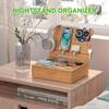 Pezin & Hulin Bamboo Docking Station, a perfect birthday gift for men, Father's Day, or anniversaries. Organize your desk with this convenient