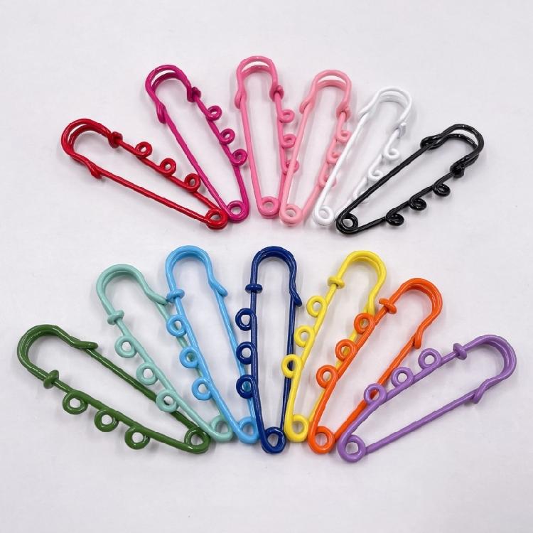 12pcs/Bag Brooch Pins Colorful Safety Pin DIY Crafts Sewing Supplies Accessories