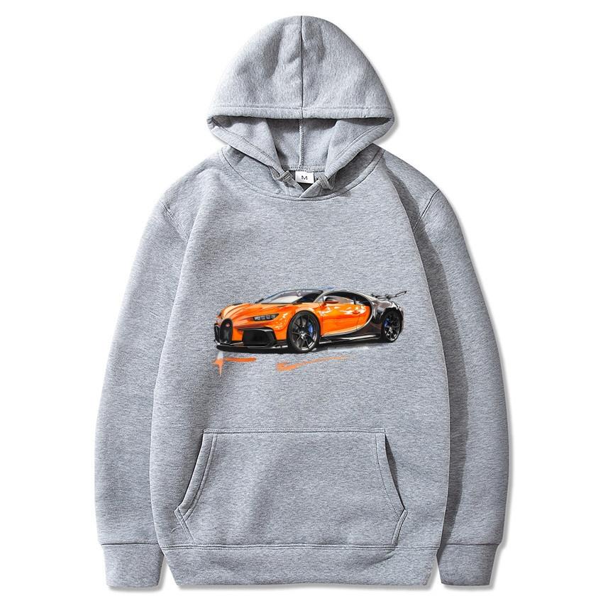 Autumn and winter sports cars, luxury cars, printed hoodies, men's and women's long sleeved streetwear, hip-hop warm hoodies