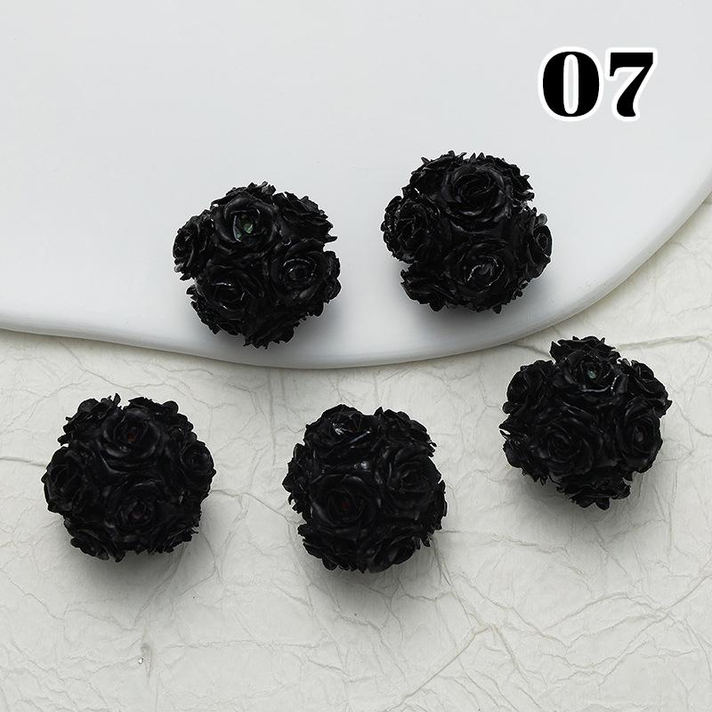 2Cm 10Pcs Charm Rose Polymer Clay Colorful Lover Acrylic Beads for Jewelry Making Diy Necklace Bracelets Earring Accessories New