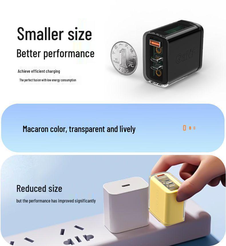 240W GaN Fast Charger for Apple, Huawei, Xiaomi - Anti-Overcharge, Smart Full Charge, Auto Power Off