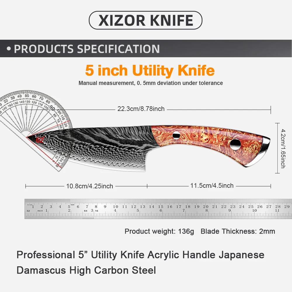Professional Japanese Chefs Knife VG MAX Super Stainless Steel Kitchen Cooking and Slicing Knife Forged Knife Small Cutting Knie