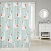 Cute Goose Shower Curtain for Kids Child,Cartoon Hand Drawn Goose Pattern Bathroom Curtain Farm Style Duck Animal Bath Curtain