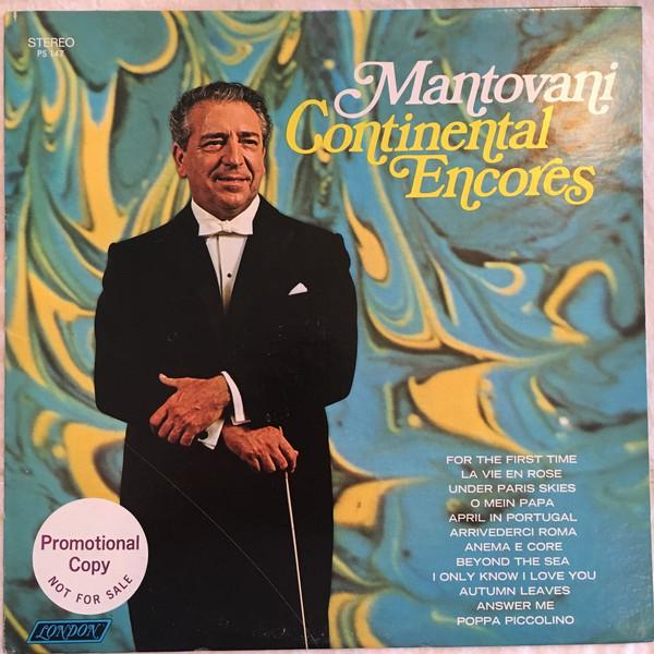 LP Record MANTOVANI & HIS ORCHESTRA - Mantovani: Continental Encores PS147 London Records US Classical Used