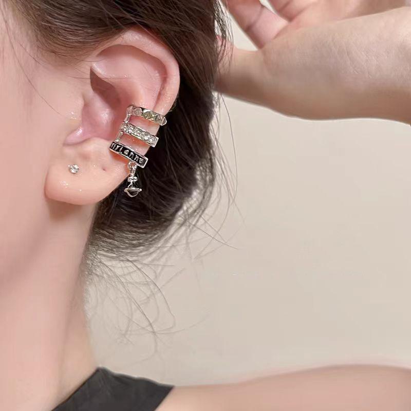 Chic Multi-Layer Ear Bone Clip Earrings for Women - 2025 Trendy Light Luxury Style