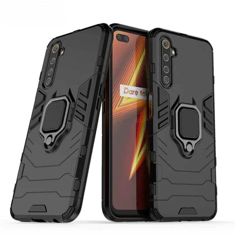 For Oppo Realme 6 Pro Case Armor Magnetic Suction Stand Full Edge Cover For Oppo Realme 6 Pro Cover Realme 6 Pro Real Me 6 Pro