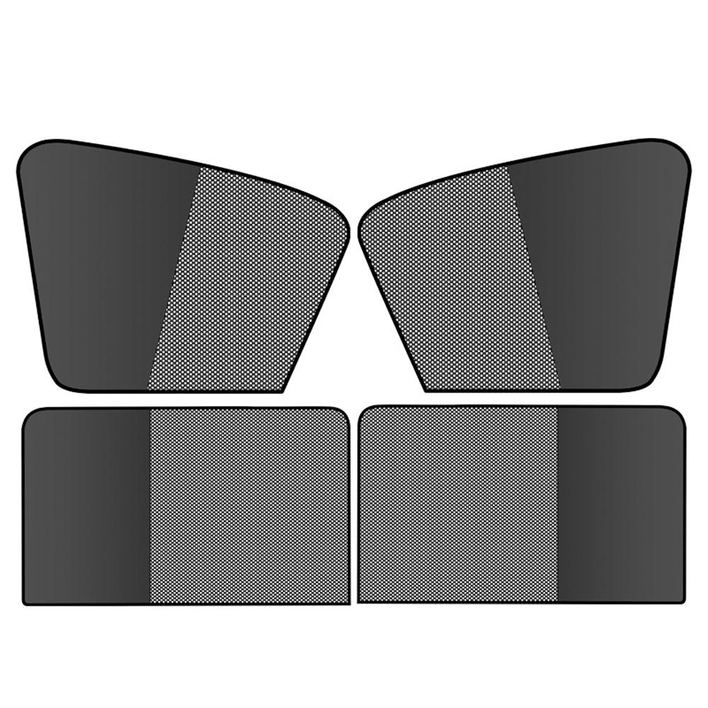 Dual layer Magnetic Car Sunshades Sun UV Protection for Side Windows Heat Blocking Mesh Sunshade Curtain