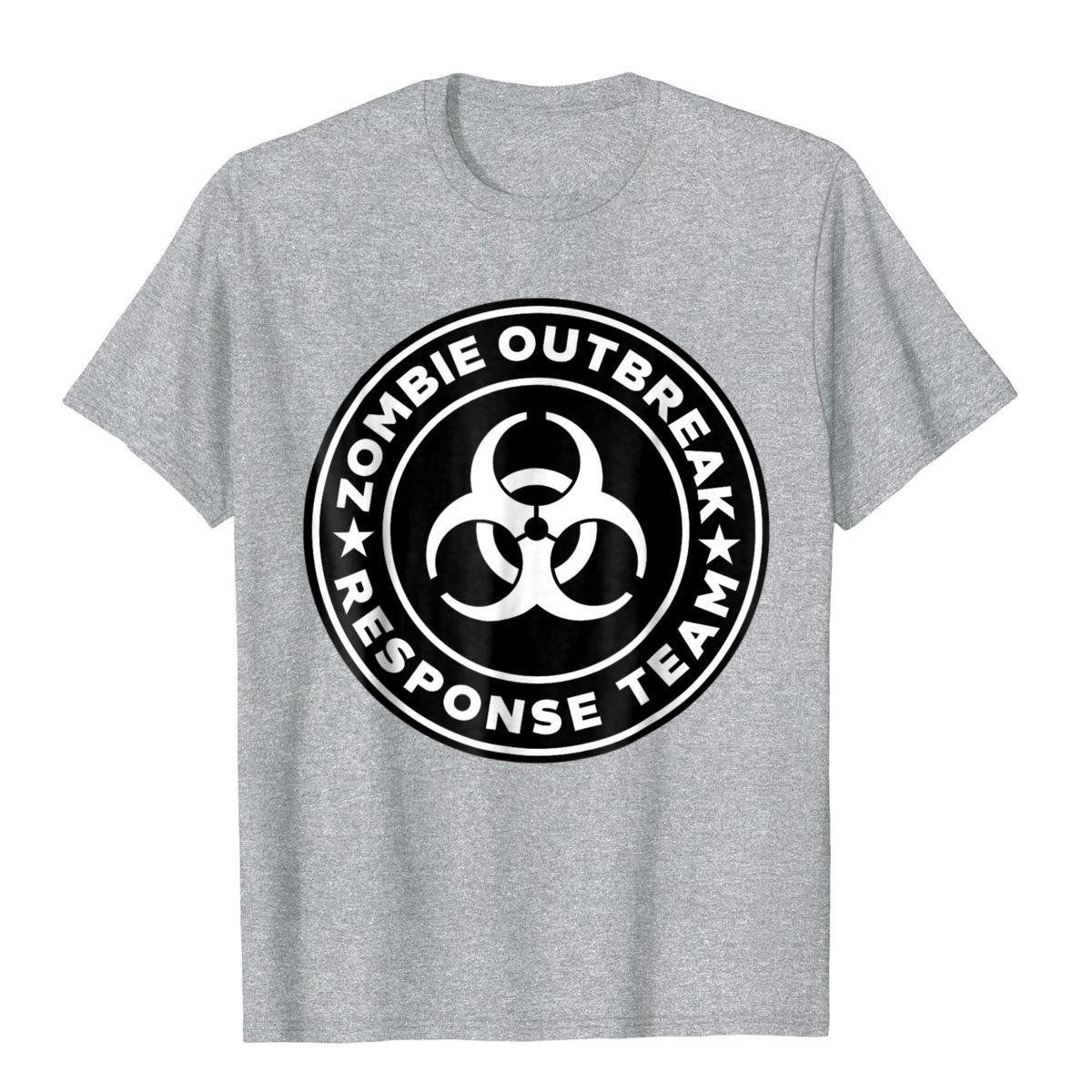 

Zombie Outbreak Response Team T-Shirt Funny Zombie Shirt New Coming Men T Shirt Cotton Tops Shirts Simple Style 3XL