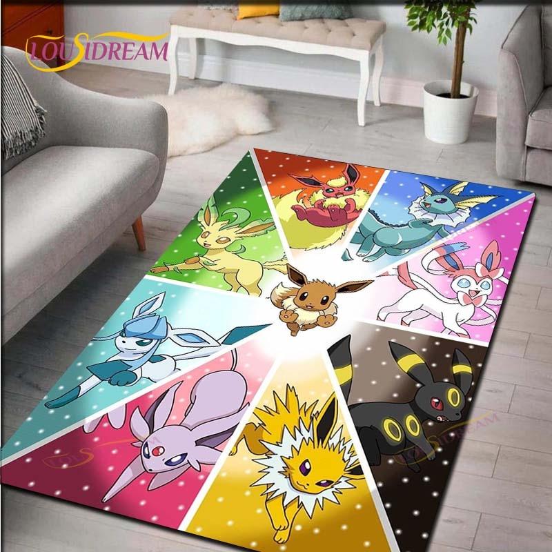 Pokemon Rug Cartoon Carpets Anime Carpet Living Room Tea Table Mats Bedroom Rug Washable Floor Mats Household Area Mat Gift