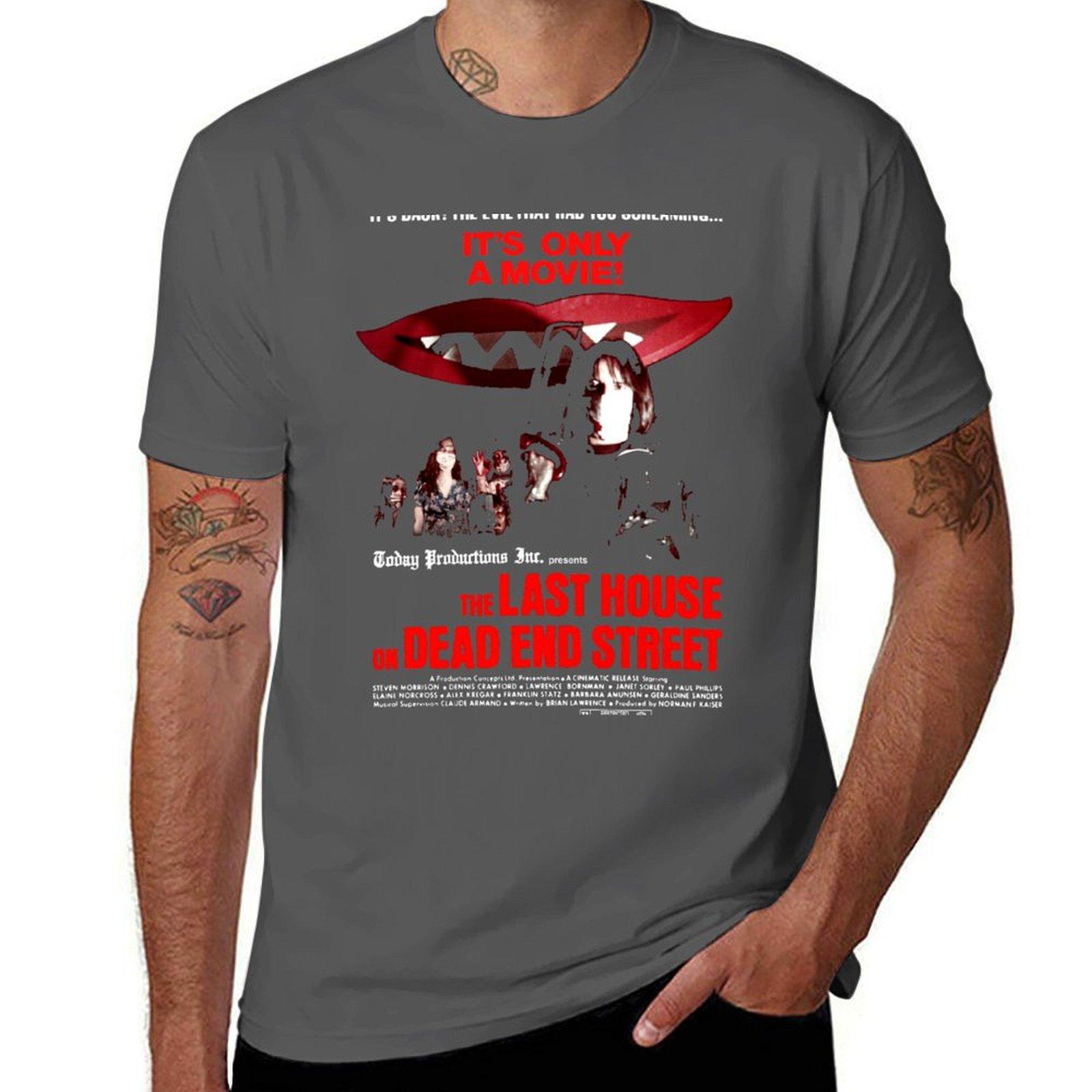 THE LAST HOUSE ON DEAD END STREET T-Shirt valentines clothes blue archive summer 2025 shirts graphic tee men 4XL