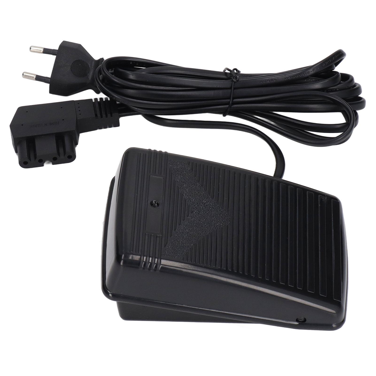 

Педаль ножная для швейной машины 3 отверстия 4 контакта Многофункциональная педаль управления ногой со шнуром питания EU Plug