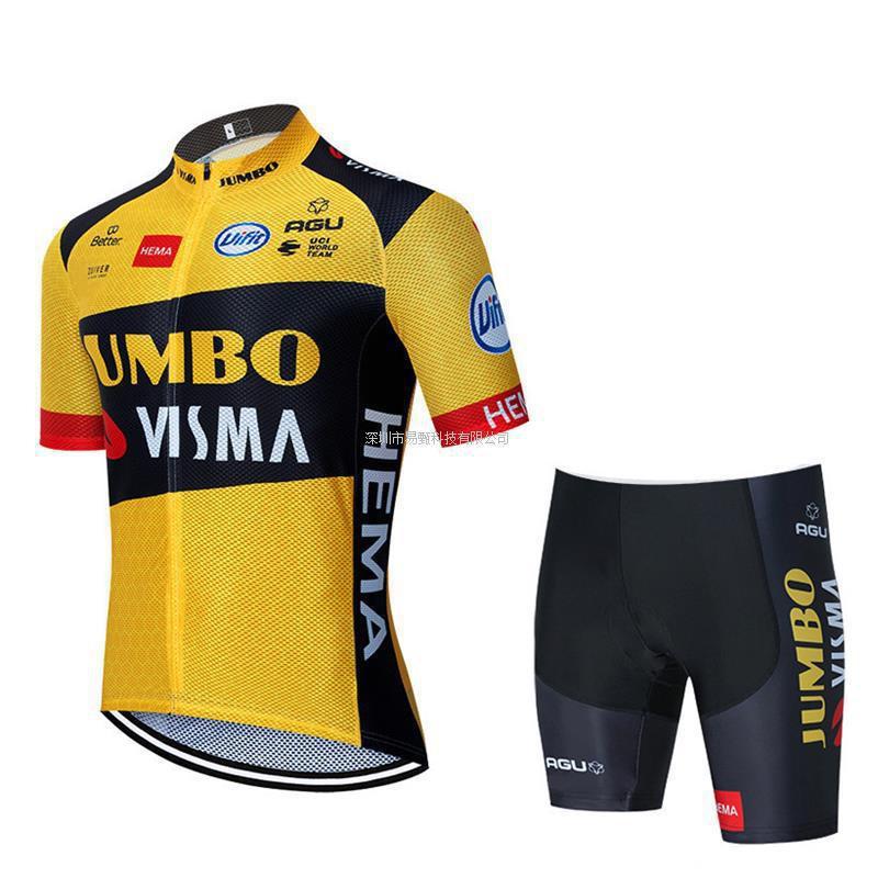 Men Women Cycling Jersey Set Short Sleeve Quick Dry Breathable Performance Kit Fall Ride